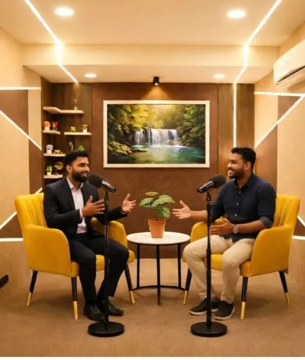 Indian cinematographer in production studio